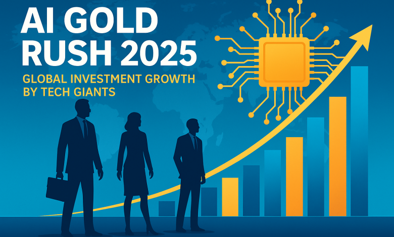 AI Gold Rush 2025 global investment growth by tech giants
